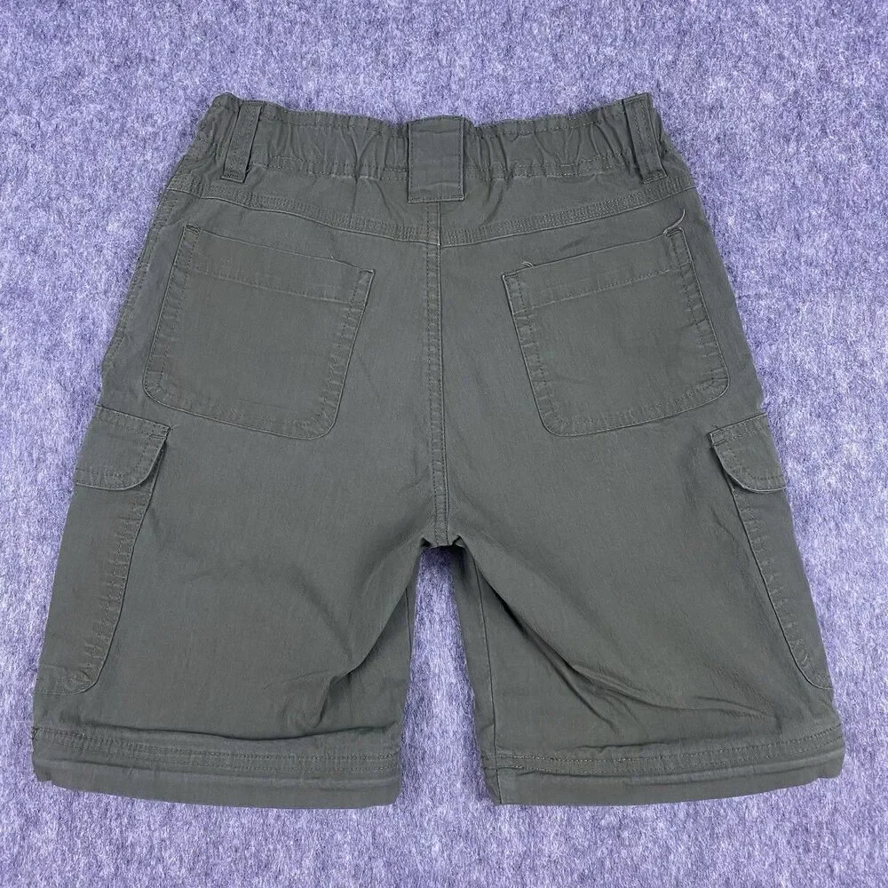 Boy Scout Of America Boys Uniform Shorts Olive Green Adjustable Waist Youth Sz 8